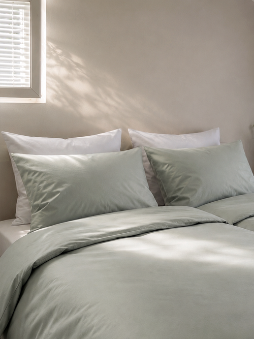 Cotton Percale Duvet Cover Set